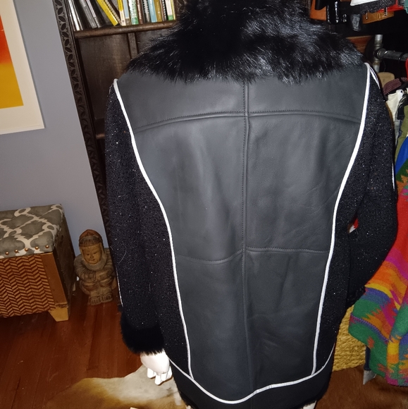 Shearling and sequence jacket - Picture 2 of 4